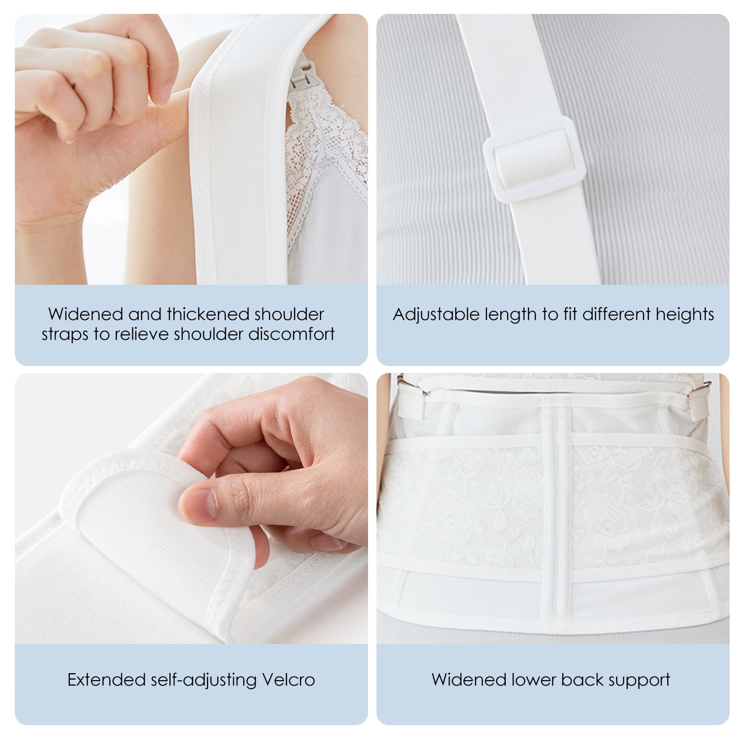 Pregnancy Belly Support Belt with Shoulder Straps