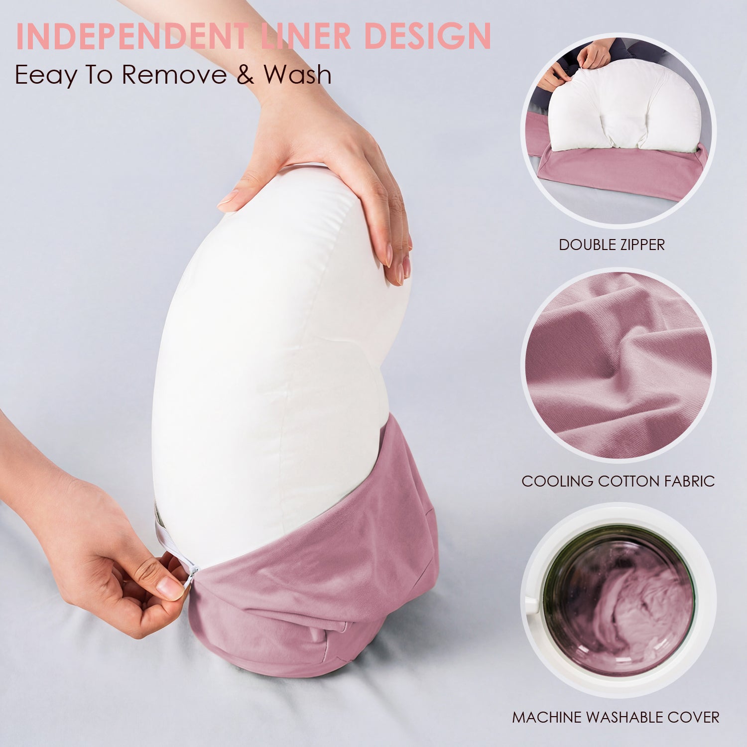 Adjustable Belly Support Pillow