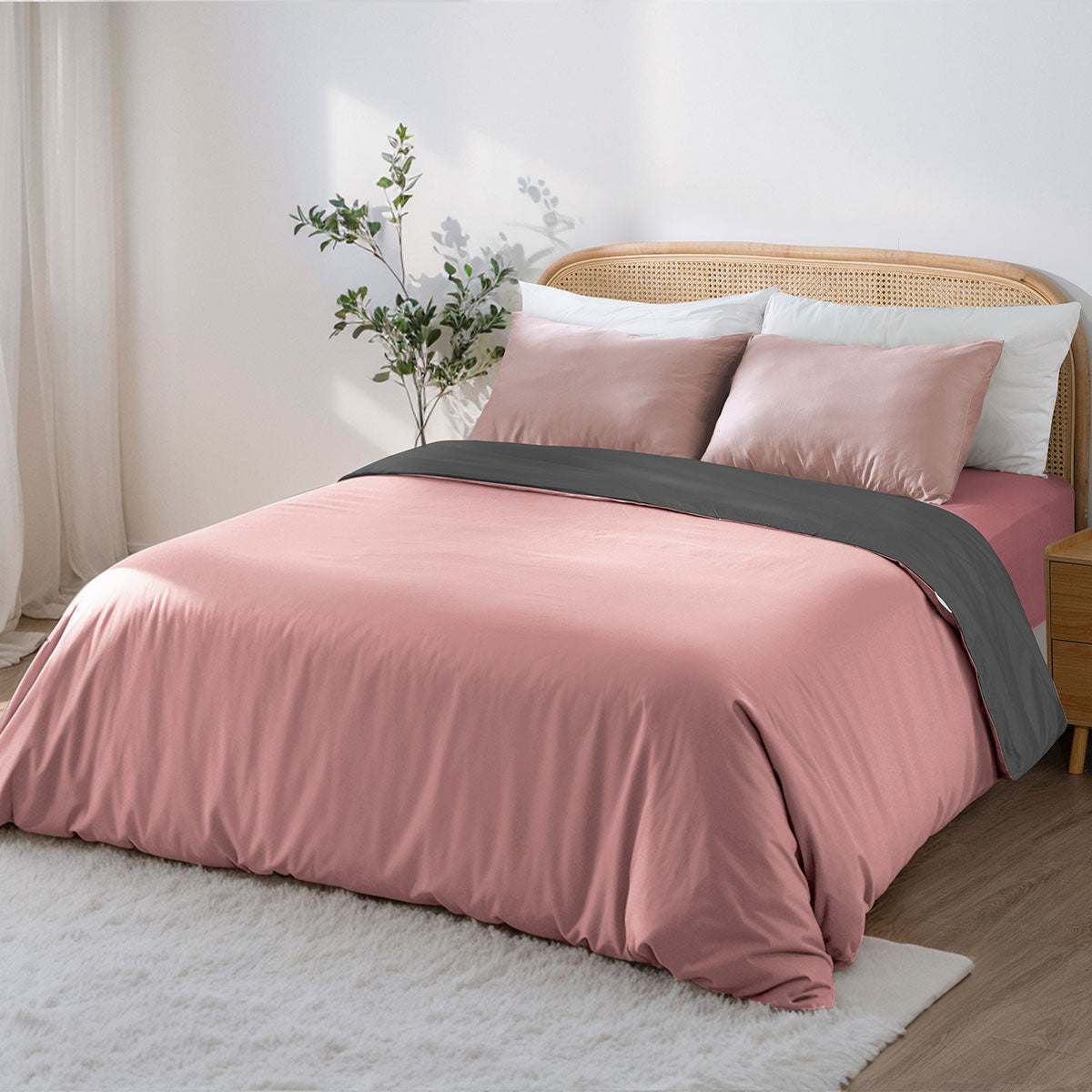 Silky Soft Cotton Sateen Bedding Set (4pcs)