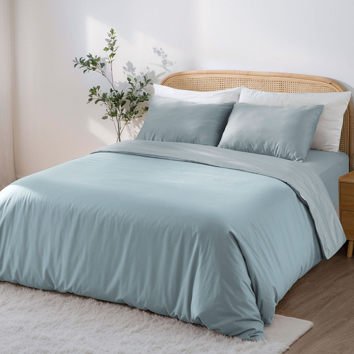 Silky Soft Cotton Sateen Bedding Set (4pcs)